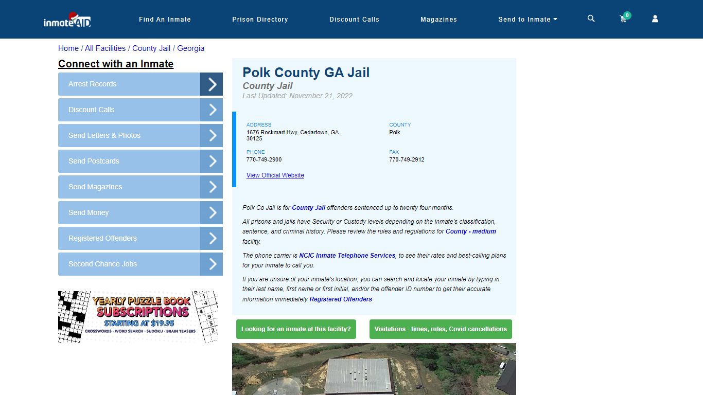 Polk County GA Jail - Inmate Locator - Cedartown, GA